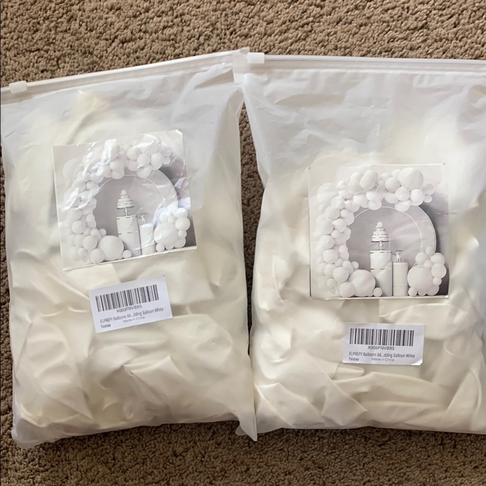 REFY White Balloon Set